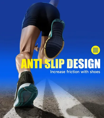 Vista 5 de Tmani 6 pares de calcetines acolchados para hombre, calcetines de algodón duraderos gruesos y de corte bajo para deportes, correr, baloncesto, fútbol