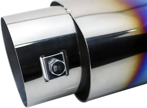 Vista 6 de Punta de escape de acero inoxidable compatible con Honda CRV CR-V 2017-2019, accesorios azul, silenciador de escape, tubos de cola de escape