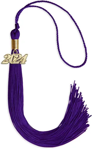 Vista 50 de Endea Graduation - Borla de un solo color con fecha dorada (Oro Antiguo, 2020)