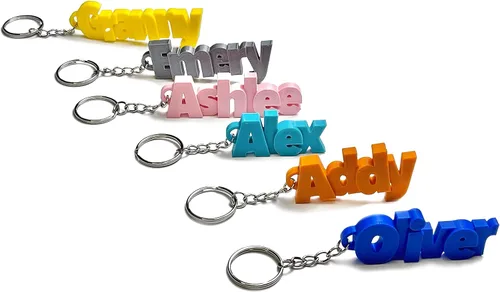 Vista 2 de Llaveros con nombre personalizado: lleva tu identidad