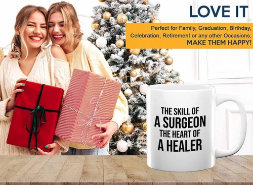 Vista 6 de Taza de café de cirujano de 11 oz, color blanco - La habilidad de un cirujano - Recovery Doctor Sick Friends Enfermedad Enfermedad