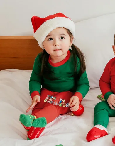 Vista 32 de VAENAIT BABY Infant Toddler Kids Adult Couple Family Matching Women Men Christmas Pjs Xmas Holiday Buffalo Plaid Pajama Set