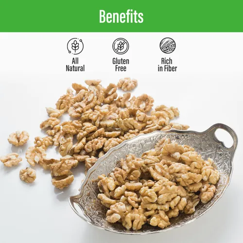 Vista 7 de Sincerely Nuts Nueces crudas sin cáscara (bolsa de 1 libra) Mitades y piezas de nuez sin cáscara Fácil de comer y cocinar directamente