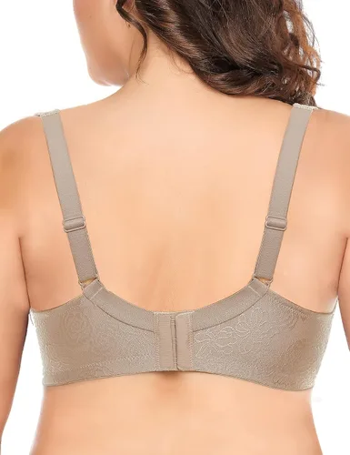 Vista 3 de Deyllo - Sujetador minimizador para mujer, cobertura completa, sin alambre, cómodo, no acolchado