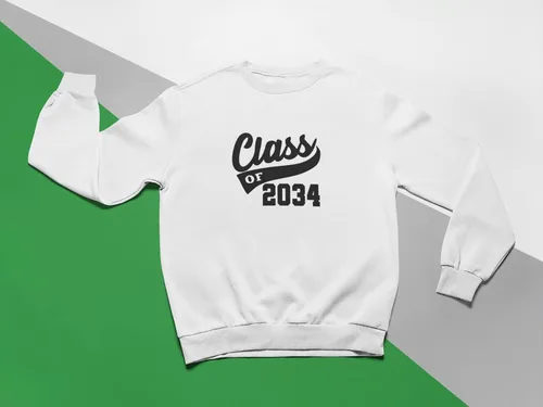 Vista 9 de Adhesivo de graduación para planchar en la clase de 2034, calcomanía para camiseta de secundaria, parche de graduación HTV para graduados