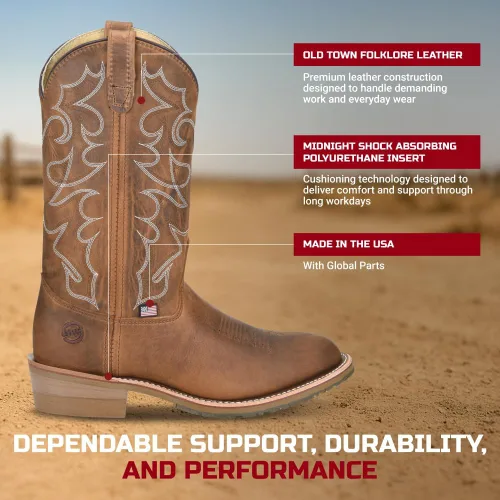 Vista 4 de DOUBLE-H Dylan 12" Work Boots for Men