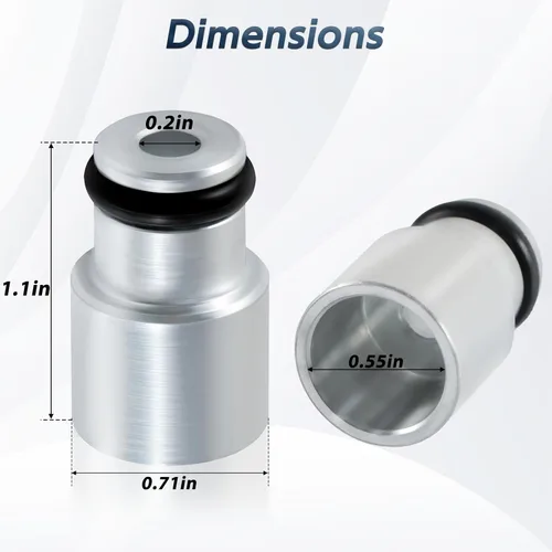 Vista 4 de FUSCH 8Pcs LS3 LS7 LS9 L76 Espaciador Adaptador de Inyector de Combustible Cortos para LS2 Colector de Admisión yriel de combustible