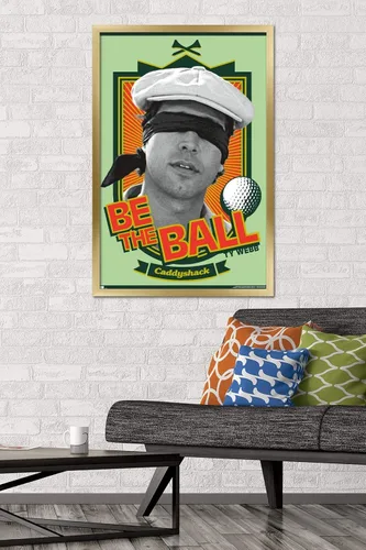 Vista 67 de Trends International Caddyshack - Póster de pared Be the Ball, 14.725 x 22.375 pulgadas, versión enmarcada de madera de granero