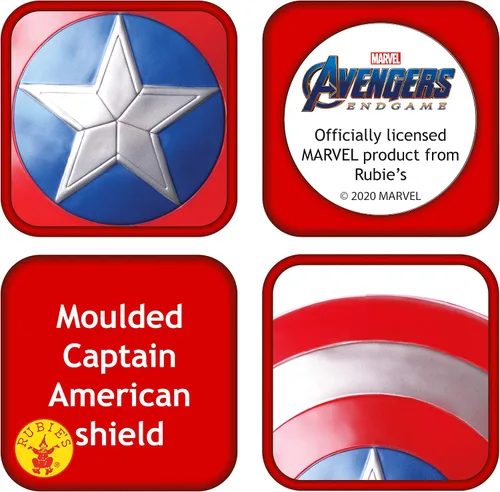 Vista 3 de Rubie's Marvel Avengers Endgame Captain America Escudo de 12