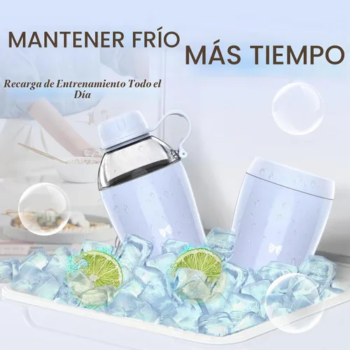Vista 8 de Bow - Botella de agua aislada para mujeres, botellas de agua de acero inoxidable de 18 oz, de doble pared, 2 tapas (para beber y vaso) - Hidrata