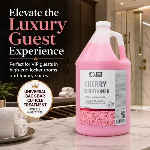 Vista 6 de MODA Cherry Bulk Salon Conditioner Premium Back-Bar & Amenity Treatment Salon-Grade Luxury at Commercial Scale A 'set it and forget it' Solución