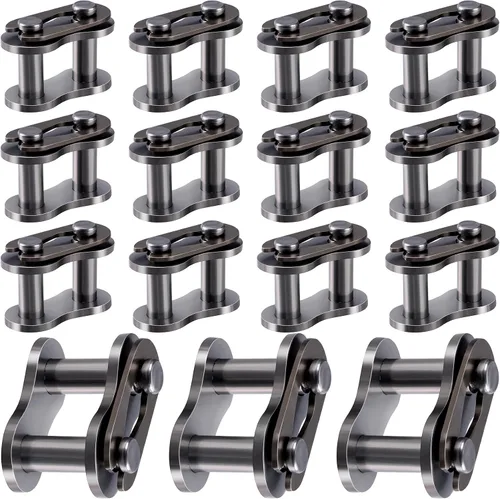 Vista 9 de PAGOW Rodillo de eslabones maestros de cadena #35, conector resistente de aleación de acero para bicicleta, mini hoyo de karting, ATV, scooter