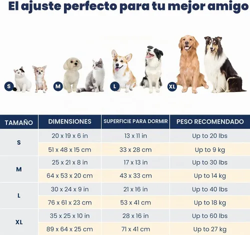 Vista 6 de Miguel - Cama para gatos de interior lavable con funda extraíble - Cama pequeña para mascotas con lado cuadrado Cama para perros rectangular Cama