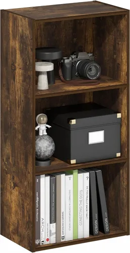 Vista 54 de Furinno LUDER - Estantería de libros, estantería moderna de 2 niveles, estantería abierta de 9 x 16 x 21, para sala de estar, dormitorio, oficina