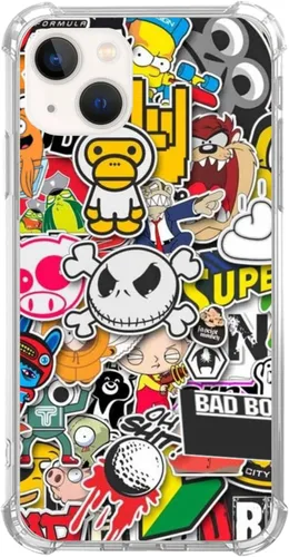 Vista 10 de Trippy - Funda psicodélica para iPhone 15, diseño de flores de arte hippie con ojos, para niñas, mujeres, niños, hombres, funda de TPU única