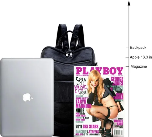 Vista 29 de Mochila de moda para mujer, impermeable, bolsa de viaje, bolsa de hombro convertible para mujer