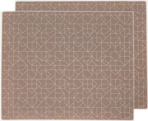 Vista 11 de Mintrico Juego de 2 manteles individuales para mesa de comedor, de silicona, resistente al calor, antideslizante (2, punto azul)