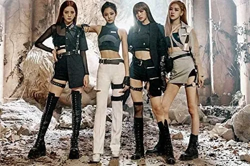 Vista 3 de Blackpink - Mata a este amor 2 mini álbum negro Ver. CD+1p pósterOn+52p PhotoBook+16p Photo Zine+10p libro de letras de acordeón + 4p PhotoCard+1p