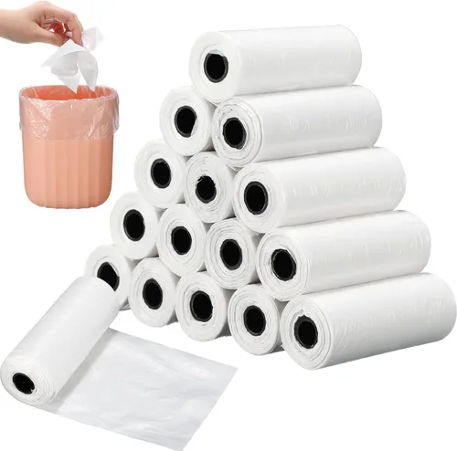 Vista 8 de 240 bolsas de basura pequeñas de 0.5 galones, bolsas de basura pequeñas para mascotas, bolsas de basura fuertes para autos, cocina, oficina