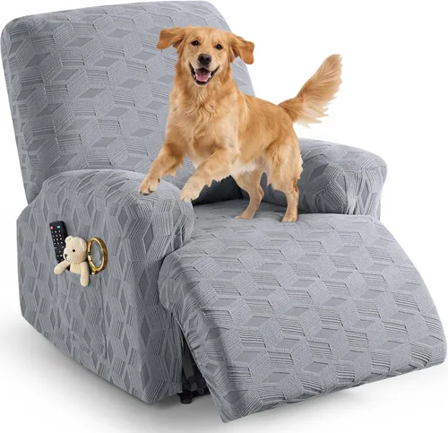 Vista 66 de TAOCOCO Funda para Reclinable de 3 Piezas, Fundas para Silla Reclinable, Funda Elástica de Jacquard para Silla Reclinable, Protector de Muebles