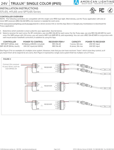 Vista 6 de Trulux - Carrete de cinta LED de alto rendimiento IP65, blanco cálido, 3000 K, carrete - 16.4 pies, HTL65-WW