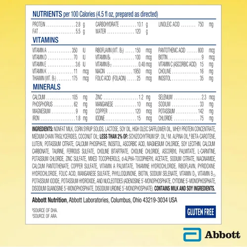 Vista 2 de Fórmula para infantes con hierro Similac NeoSure, Sim-9551, Polvo, Amarillo, 6, 6