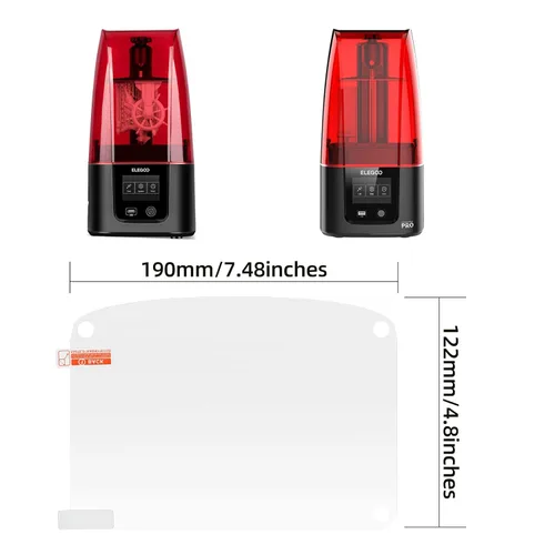 Vista 2 de chitu systems 2.0 Resina 3D Impresoras Pantalla 5 piezas Película protectora para impresoras Mars 3/Mars 3 Pro Impresoras LCD Protector de pantalla