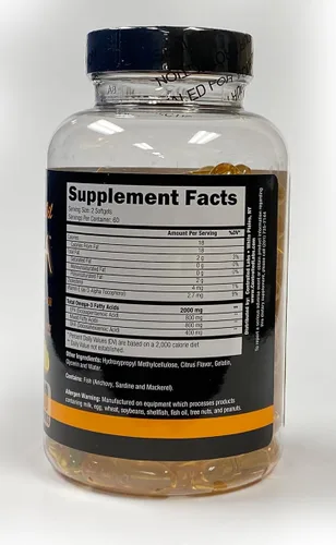 Vista 5 de CONTROLLED LABS Paquete de salud general, 45 porciones de tríada naranja, 90 unidades Orange Health IQ, 120 unidades de aceite de pescado de oximega