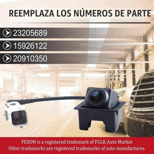 Vista 3 de Cámara de asistencia de estacionamiento de visión trasera compatible