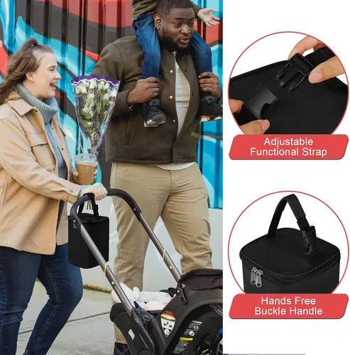 Vista 7 de Bolsa de refrigeración de leche materna Accmor con paquete de hielo, bolsas de enfriamiento para biberones, bolsas de enfriador de biberones