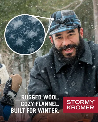 Vista 5 de Stormy Kromer Original Kromer Cap - Gorro de lana de invierno con orejeras