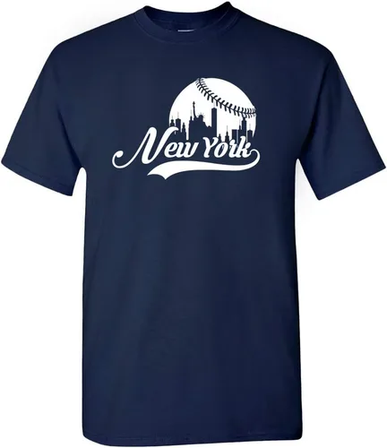 Vista 25 de Xtreme Apparrel Cityscape Skyline - Camiseta para hombre para fanáticos del béisbol
