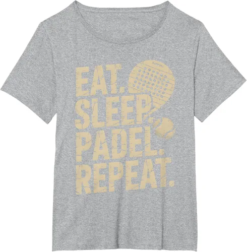 Vista 97 de Camiseta Eat Sleep Padel Repeat Padel Jugador de Tenis