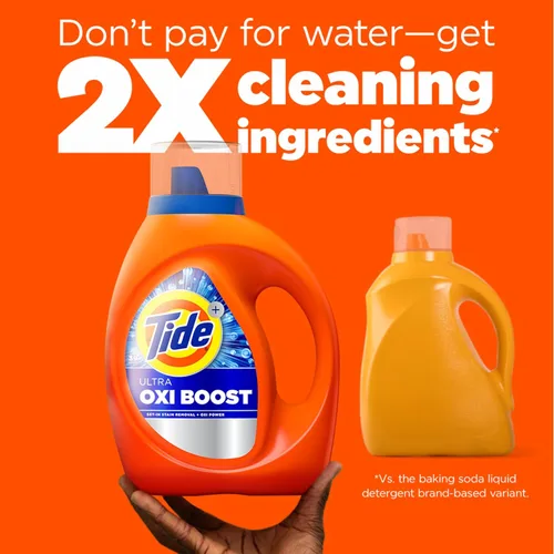 Vista 6 de Tide Ultra Oxi Boost - Detergente líquido para ropa con potencia extra de Oxi, 132 onzas líquidas, 94 cargas, removedor avanzado de manchas