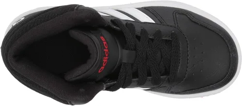 Vista 5 de adidas Zapatos de baloncesto para niños Hoops Mid 2.0, OnixShock YellowAsh Silver