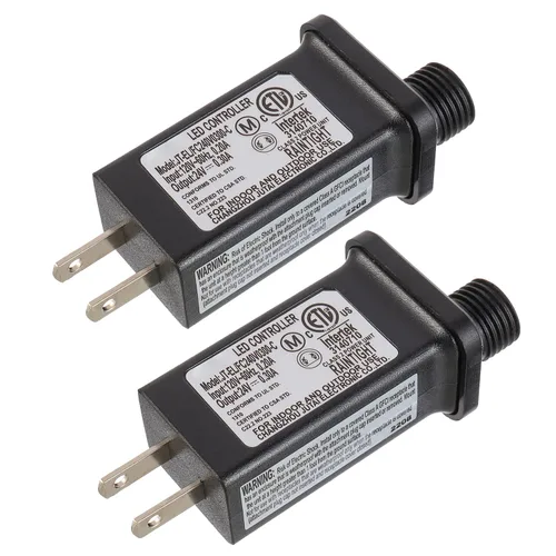 Vista 11 de Controlador LED de repuesto para transformador de 12 V, 6 W, clase 2, con 8 modos de suministro para cadena de luces de Navidad, decoraciones