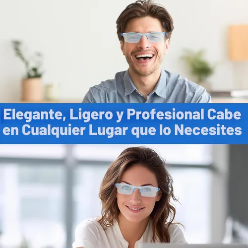 Vista 2 de 2 lentes de enfoque automático autoajustables, gafas de presbicia con zoom automático antiluz azul, lentes de lectura inteligentes inteligentes