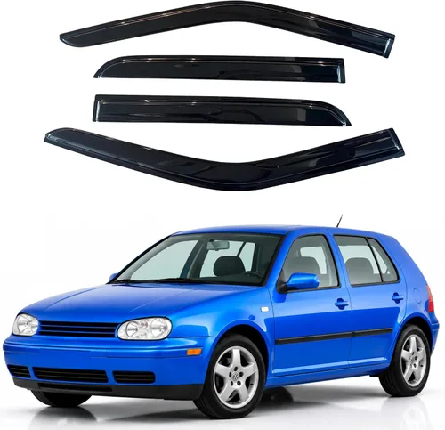 Vista 354 de Visera de ventana IG para Ford Focus Sedán y Hatchback 2012-2018, Protector de ventana lateral para lluvia y viento estilo Mugen, extra duradero