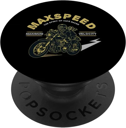 Vista 6 de Maxspeed The Spirit Of Cafe Racer Maximum Velocity PopSockets MagSafe PopGrip para iPhone