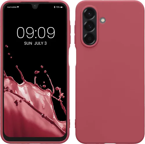 Vista 140 de kwmobile Funda compatible con Samsung Galaxy A12 - Funda protectora de silicona TPU suave y delgada - Azul Báltico