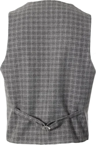 Vista 39 de Gioberti Chaleco de tweed formal de 6 botones para hombres