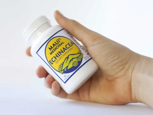 Vista 3 de Echinacea Purpurea Suplemento Herbario Orgánico 100% Raíz 90 Vcaps 380 mg EE. UU