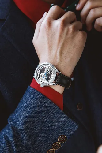 Vista 4 de Relojes de cuero de esqueleto para hombre, vestido de lujo automático, mecánico, automático, impermeable, luminoso, relojes de pulsera