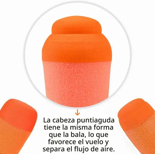 Vista 5 de Ruibytree 6 Packs Mega Missile Refill for Nerf N-Strike Elite Series, Compatible Darts Mega Missile Refill Bullets Foam Rockets for Nerf Party
