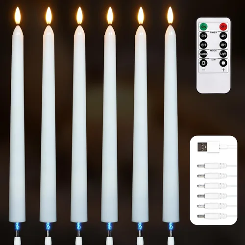Vista 7 de FPOO Velas de Adviento sin llama con portavelas de madera, velas de Adviento que funcionan con baterías, 3 candeleros LED morados y 1 rosa