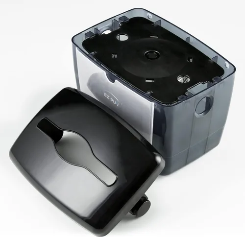 Vista 3 de Dispensador de servilletas interdobladas EZ-Pull para encimera, modelo V-fold de mesa, negro perla 4300B-EZ Encimera Pearl Black