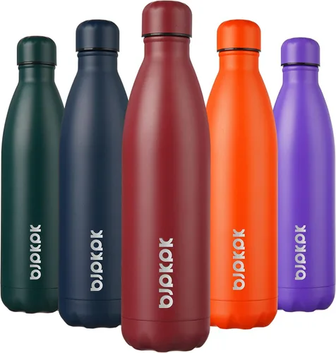 Vista 43 de [Usado] BJPKPK Botella de agua pequeña aislada de 12 onzas, frasco a prueba de A-azul