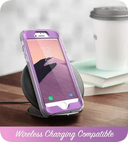 Vista 5 de i-Blason Cosmo Series - Funda diseñada para iPhone SE 2020/iPhone 7/iPhone 8, [protector de pantalla integrado] elegante funda protectora