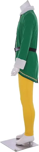 Vista 4 de Men's Elf Cosplay Costume Halloween Christmas Buddy Fancy Party Outfits