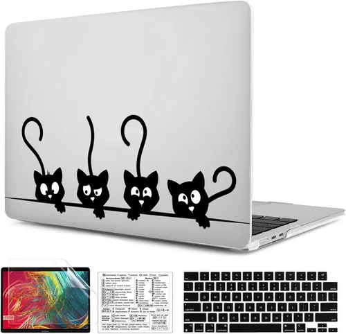 Vista 13 de Funda compatible con MacBook Air de 15 pulgadas 2026 2025-2023 Release M5 A3448 M4 A3241 M3 A3114 M2 A2941, carcasa de plástico duradera